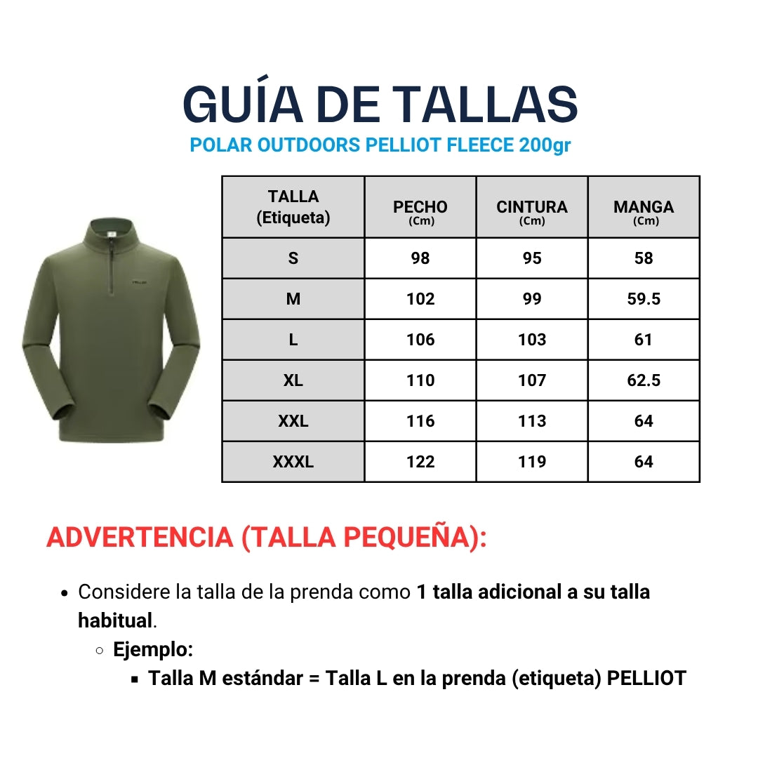 Polar Outdoors Pelliot Fleece 200G - TALLA PEQUEÑA