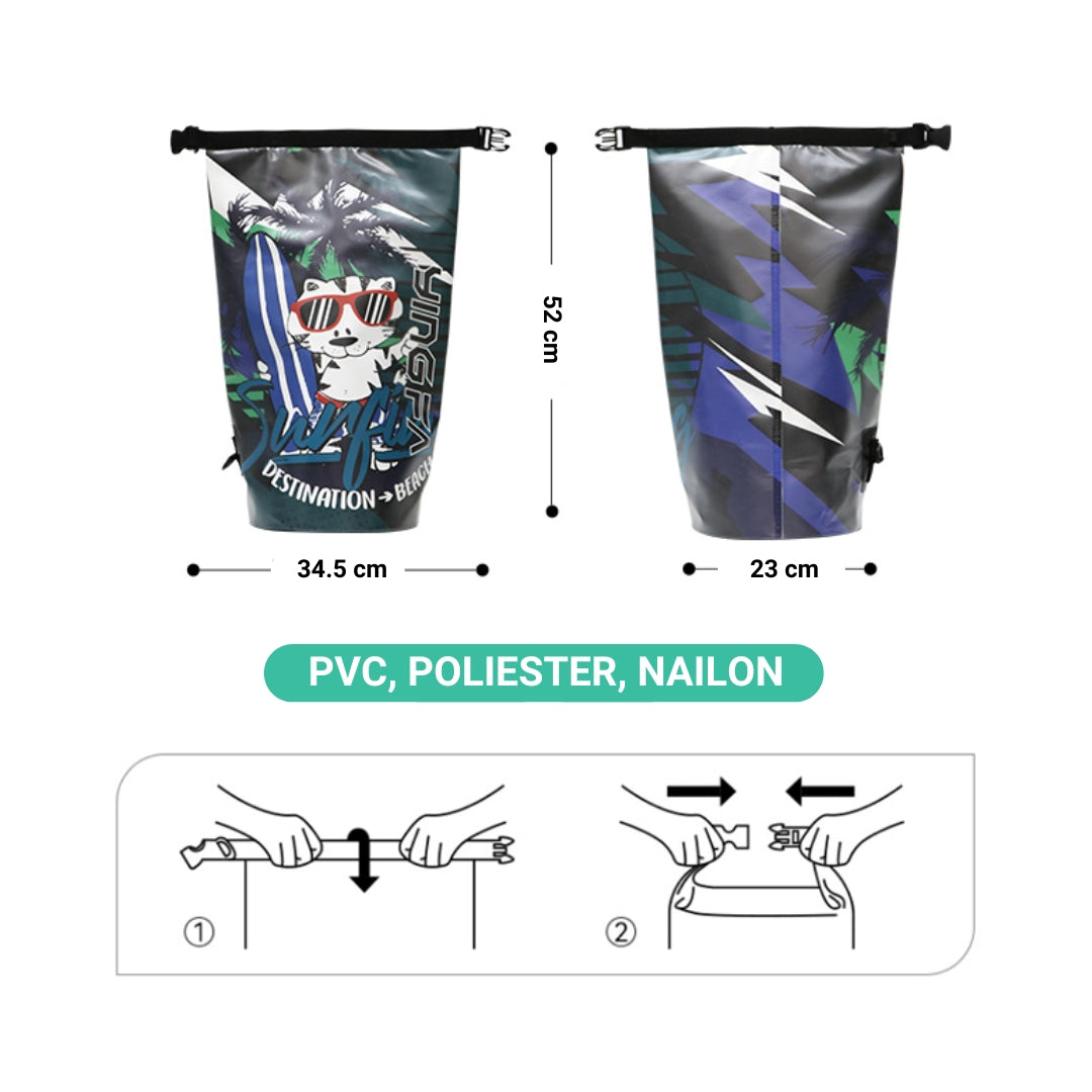 Bolso YINGFA 15L Waterproof Print Colorful