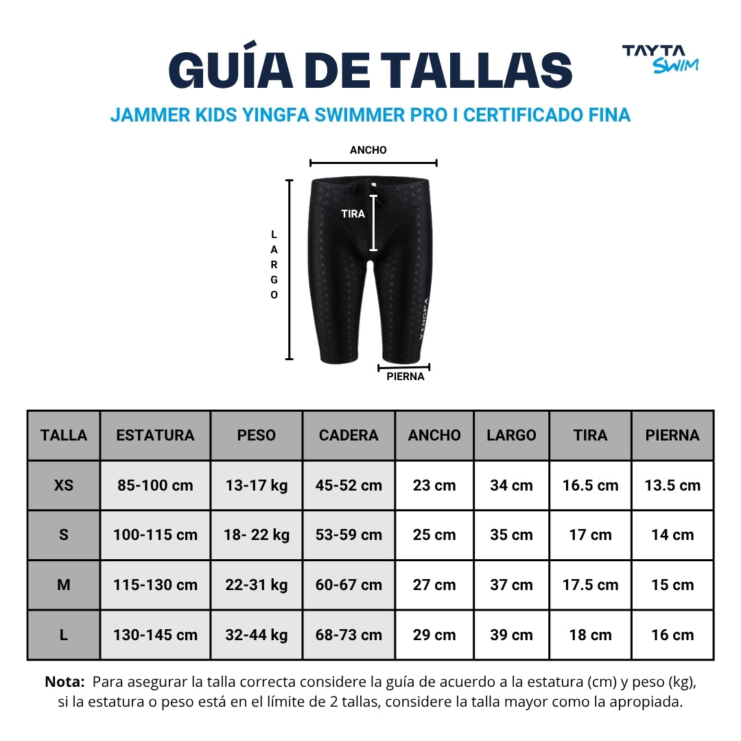 Jammer Kids Yingfa Swimmer Pro I Certificado Fina