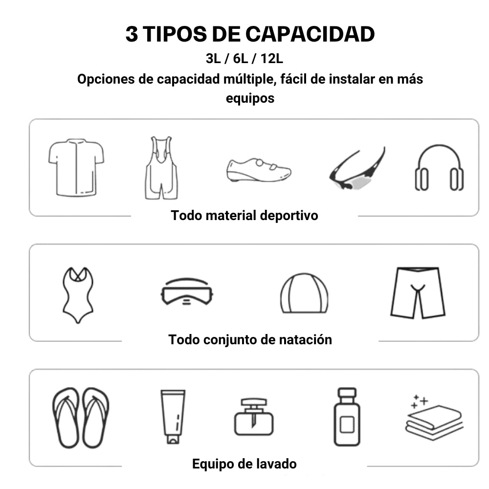 Bolsa Outdoors AONIJIE Waterproof 3L