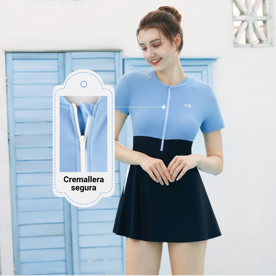 Traje Skirt Suit Manga Corta