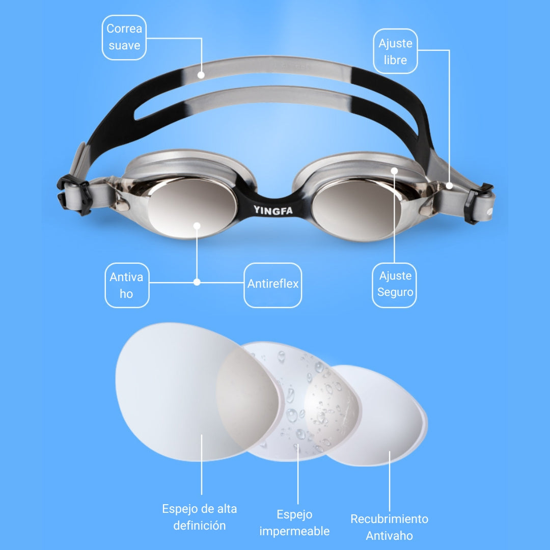 Lentes Kids YINGFA Colorful Antiniebla Espejo Anti-UV