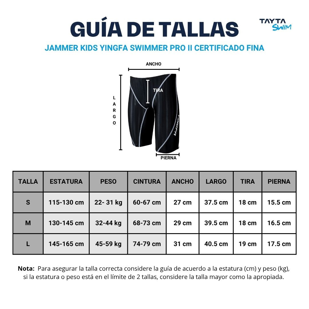 Jammer Kids Yingfa Swimmer Pro II Certificado Fina