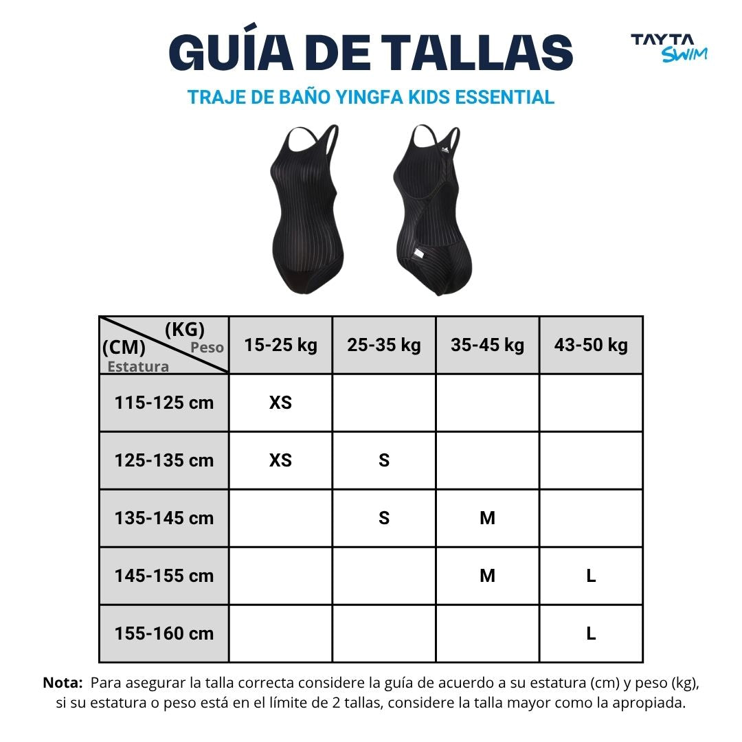 Traje de Baño Niña YINGFA One Piece Essential