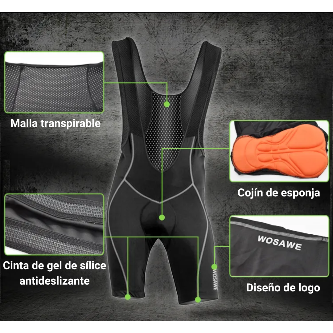 Bibs shorts WOSAWE culote 3D