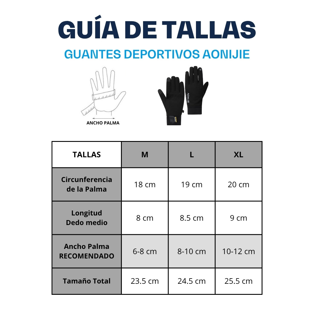 Guantes Deportivos Termicos AONIJIE