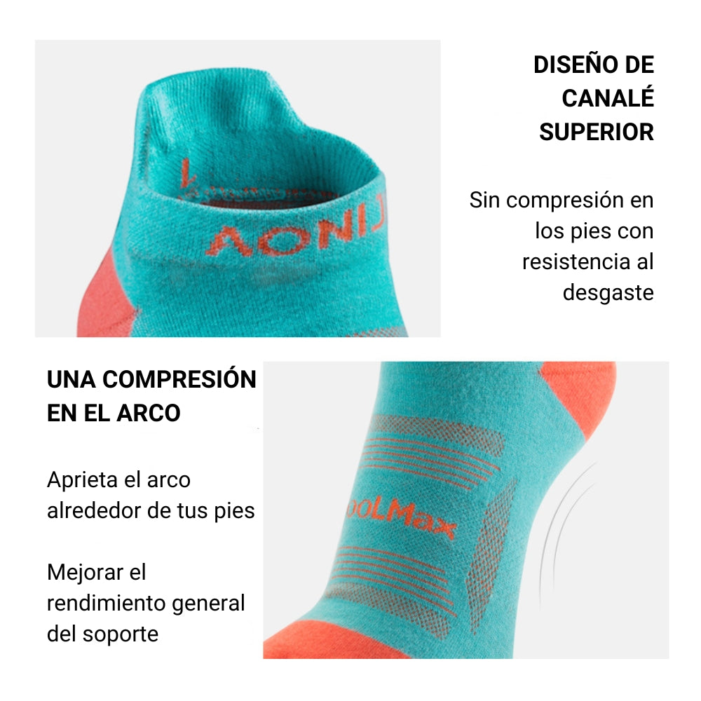 Calcetines 5-DEDOS AONIJIE Coolmax Corte Bajo