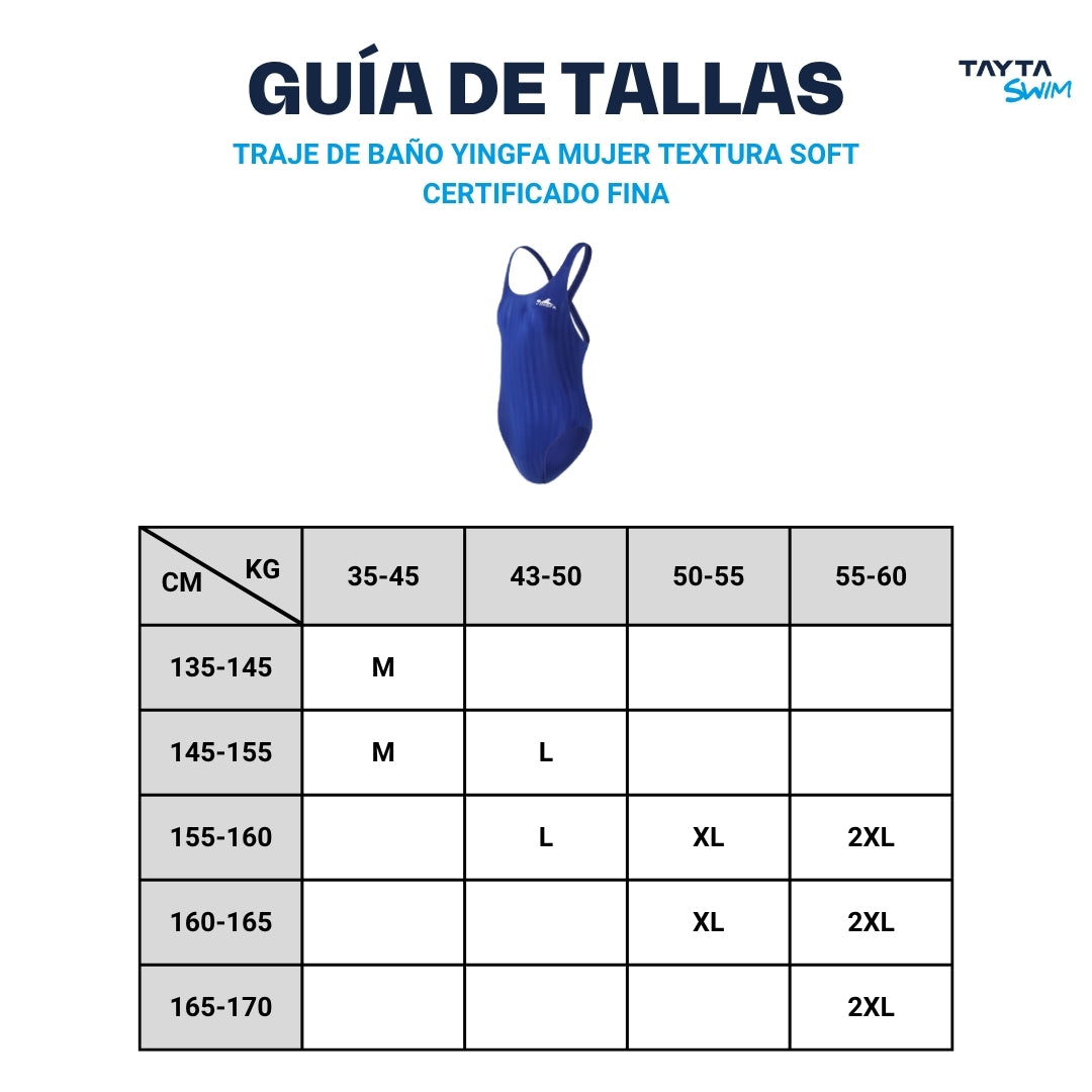 Traje de baño YINGFA MUJER TEXTURA SOFT CERTIFICADO FINA
