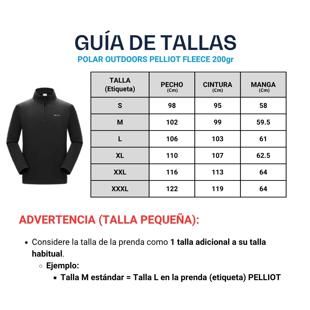 Polar Outdoors Pelliot Fleece 200G - TALLA PEQUEÑA