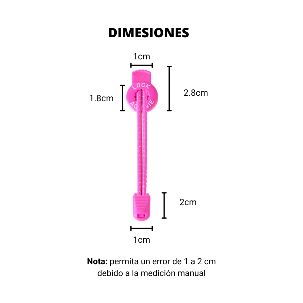 Cordones AONIJIE Con Seguro Para Zapatillas