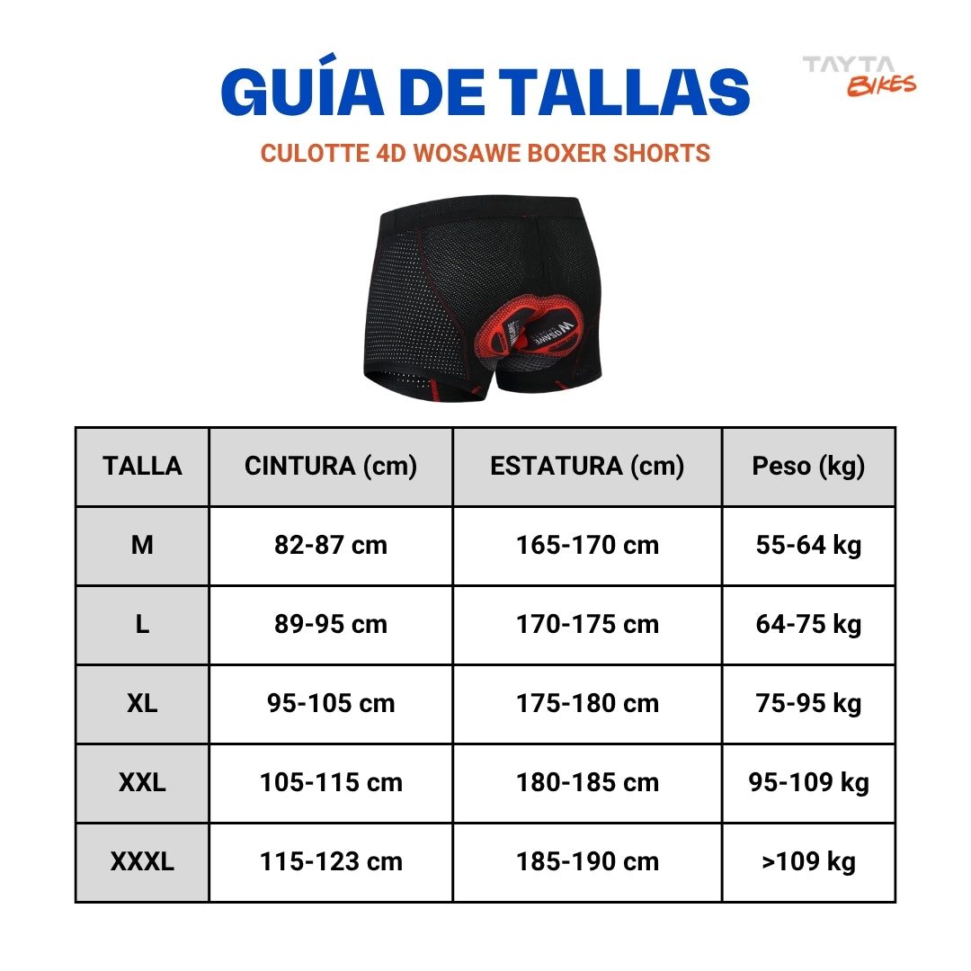 Culotte 4D WOSAWE Boxer Shorts
