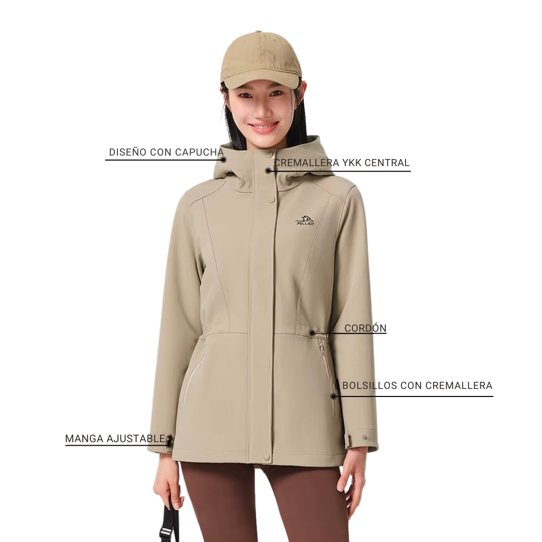 Casaca Outdoors PELLIOT Softshell Mujer - TALLA PEQUEÑA