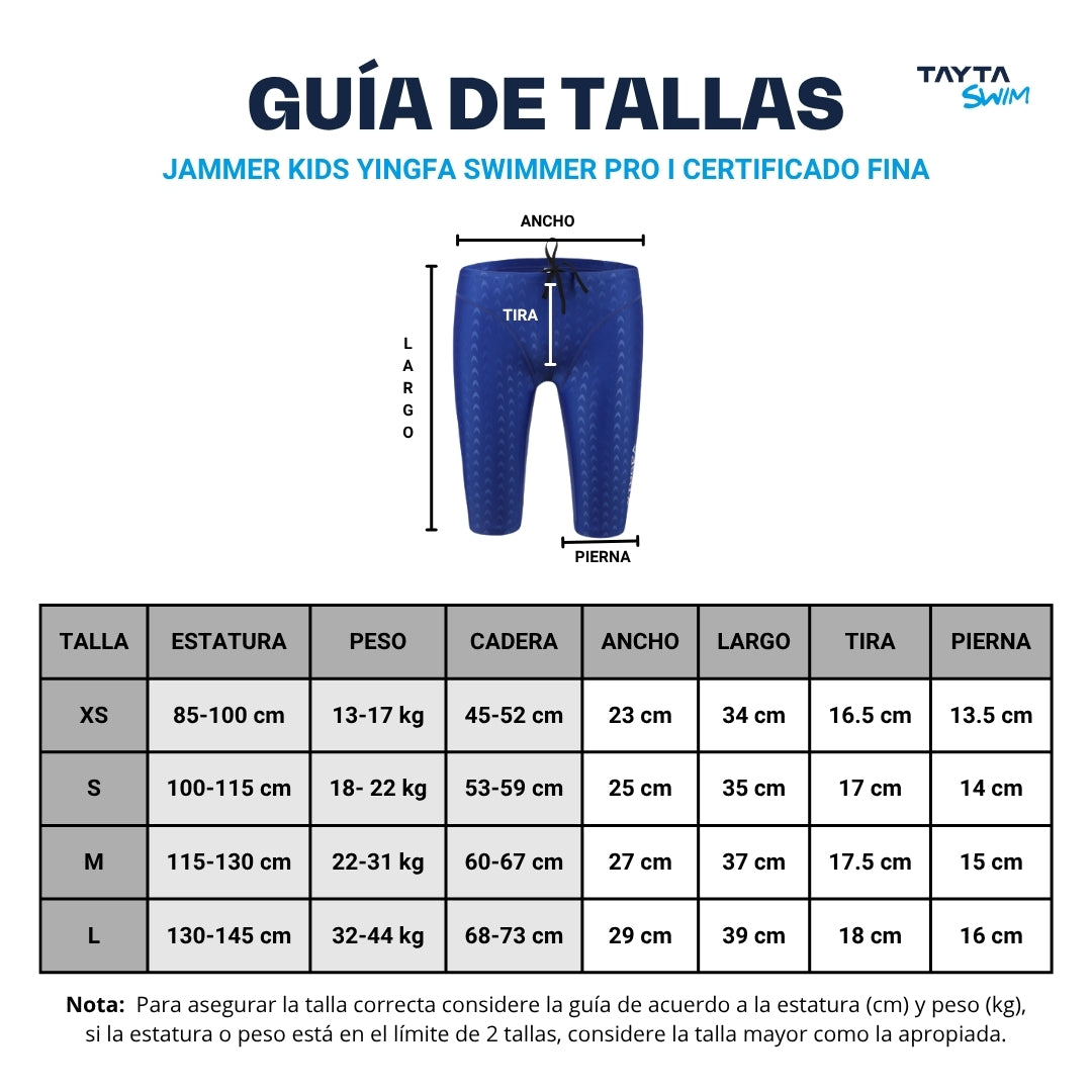 Jammer Kids Yingfa Swimmer Pro I Certificado Fina