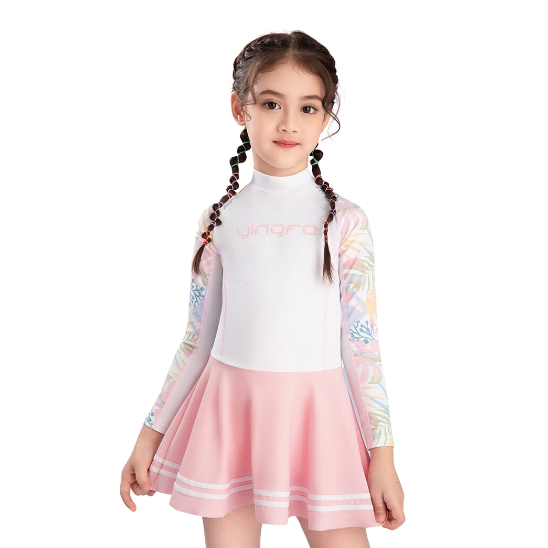 Traje Acuático Kids YINGFA Skirt Suit Manga Larga