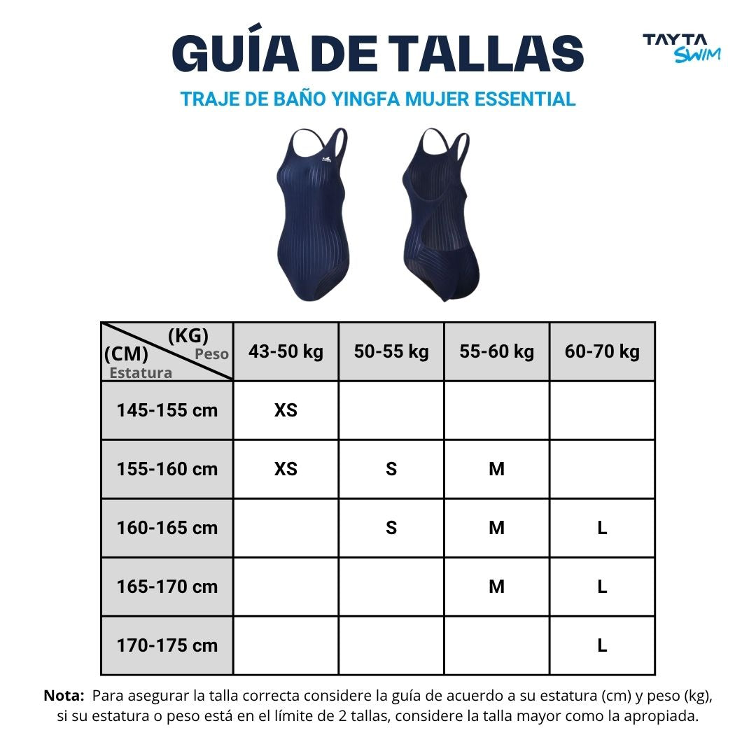 Traje de Natación YINGFA One Piece Essential