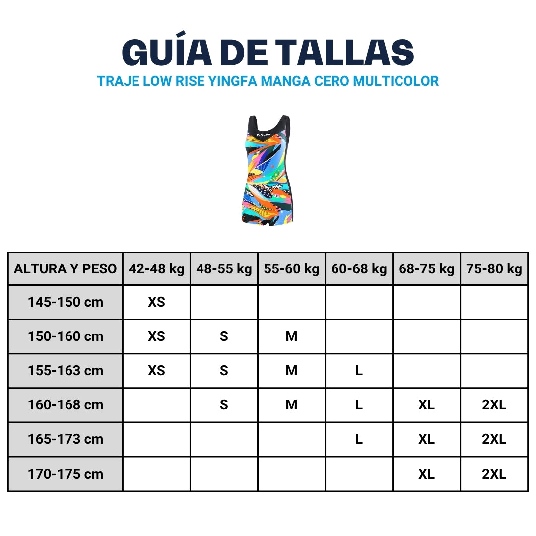 Taje De Baño YINGFA Low Rise Manga Cero Multicolor