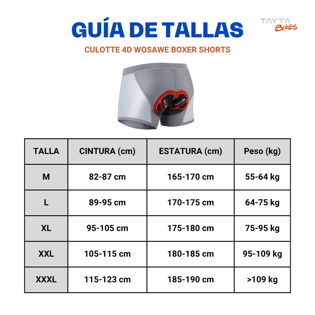 Culotte 4D WOSAWE Boxer Shorts