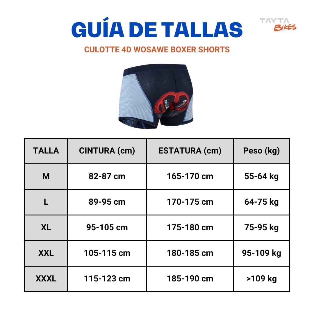 Culotte 4D WOSAWE Boxer Shorts