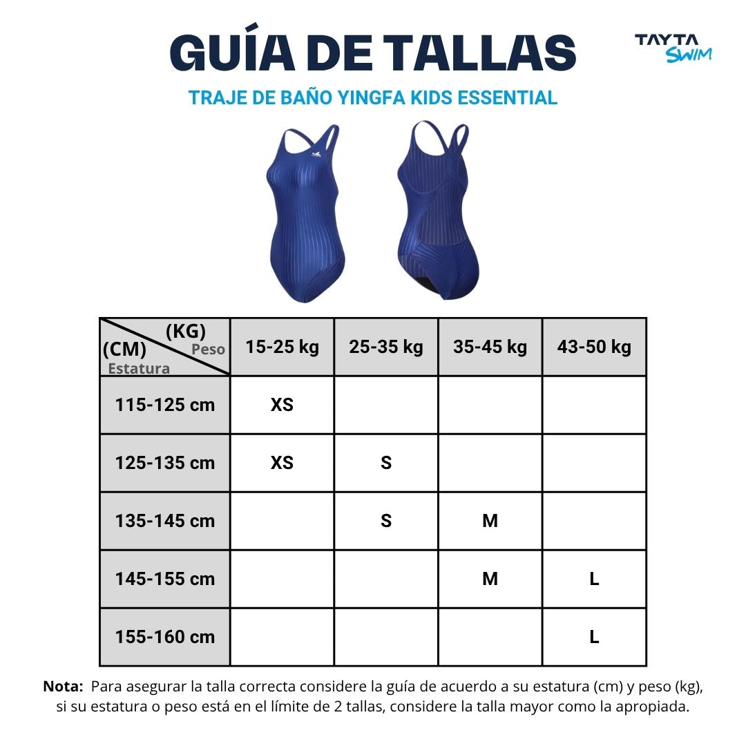 Traje de Baño Niña YINGFA One Piece Essential