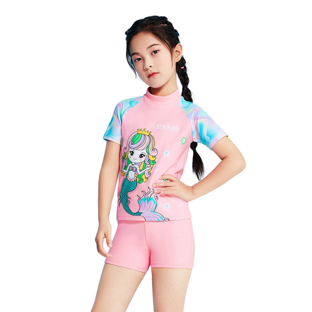 Conjunto Niña YINGFA Shorts y Manga Corta