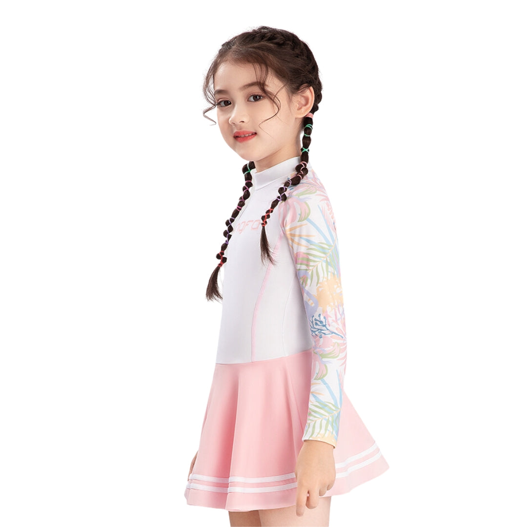 Traje Acuático Niña YINGFA Skirt Suit Manga Larga
