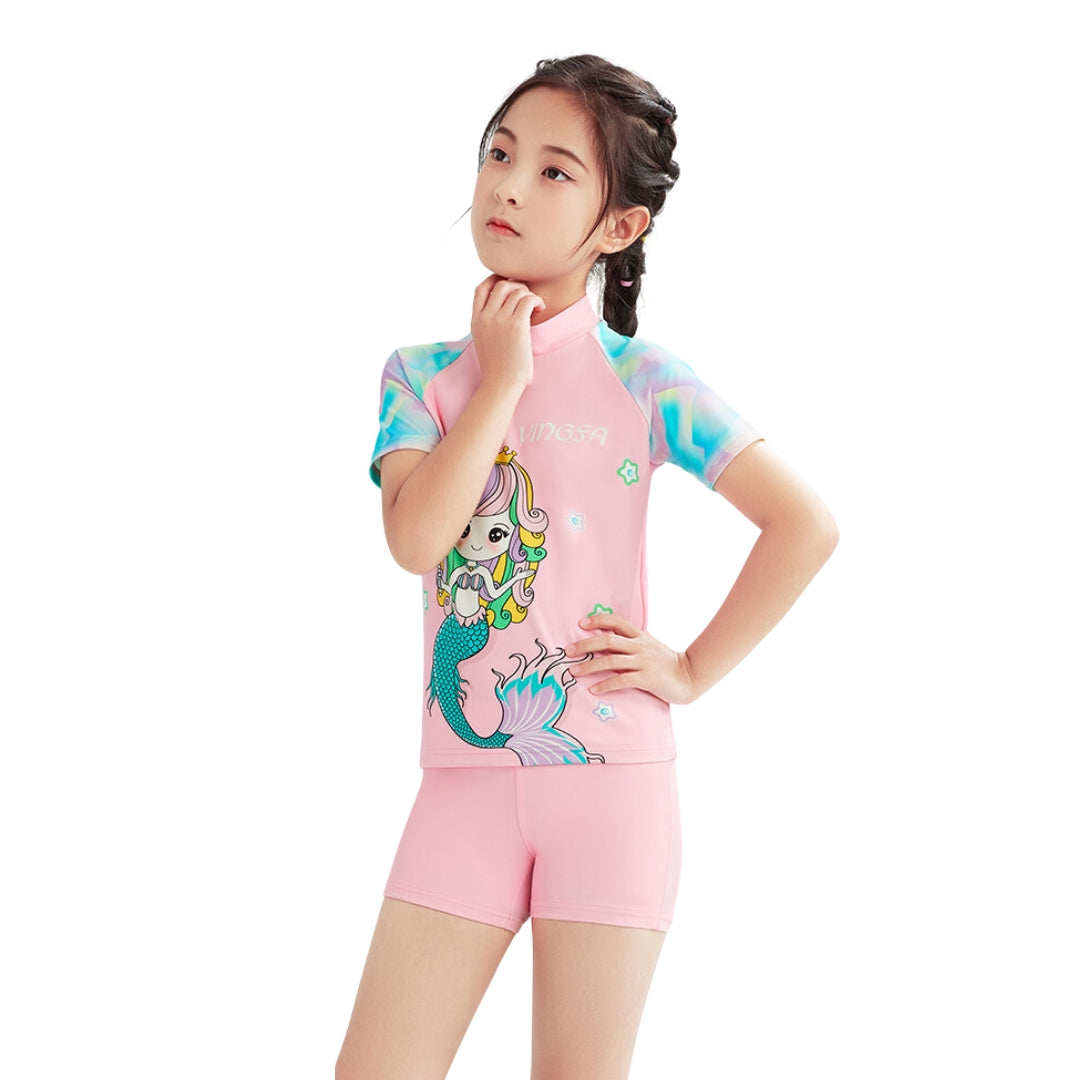 Conjunto Niña YINGFA Shorts y Manga Corta