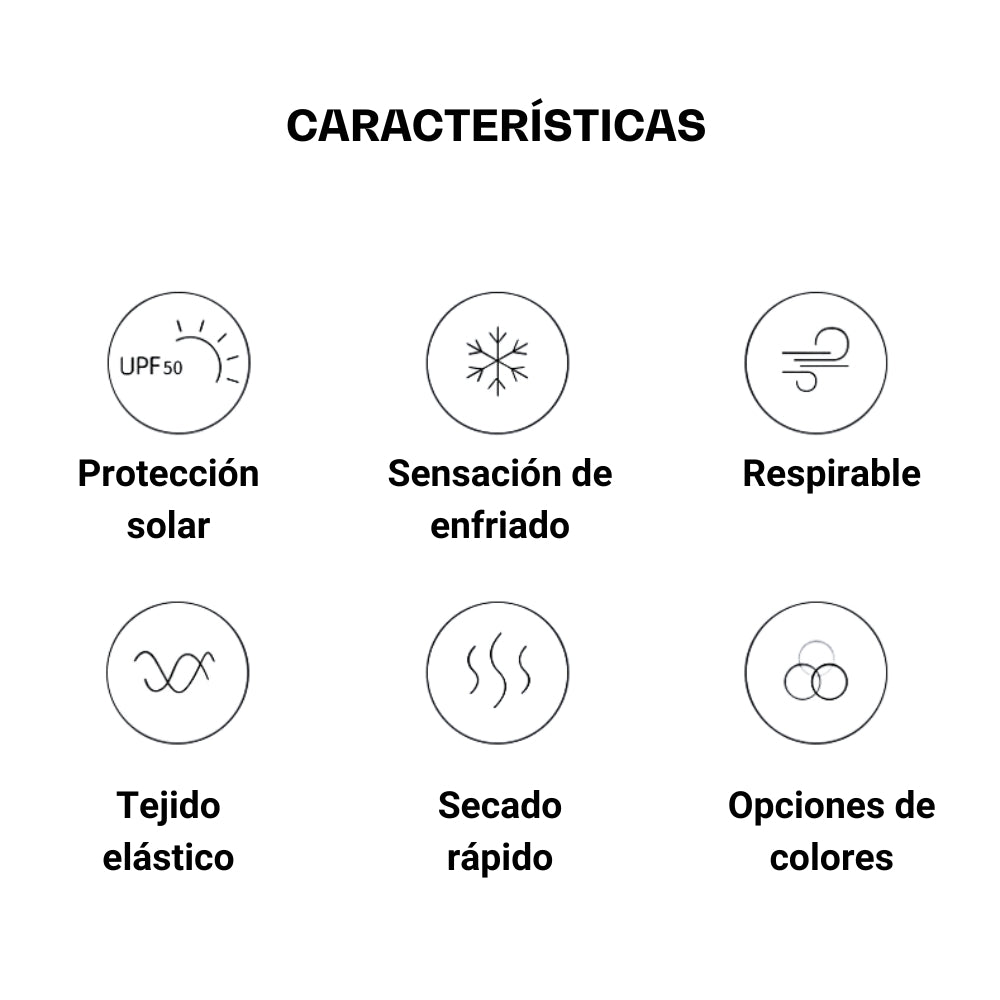 Mangas Anti-UV AONIJIE Textura Ice Pro II