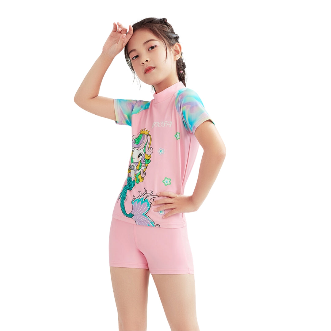 Conjunto Niña YINGFA Shorts y Manga Corta