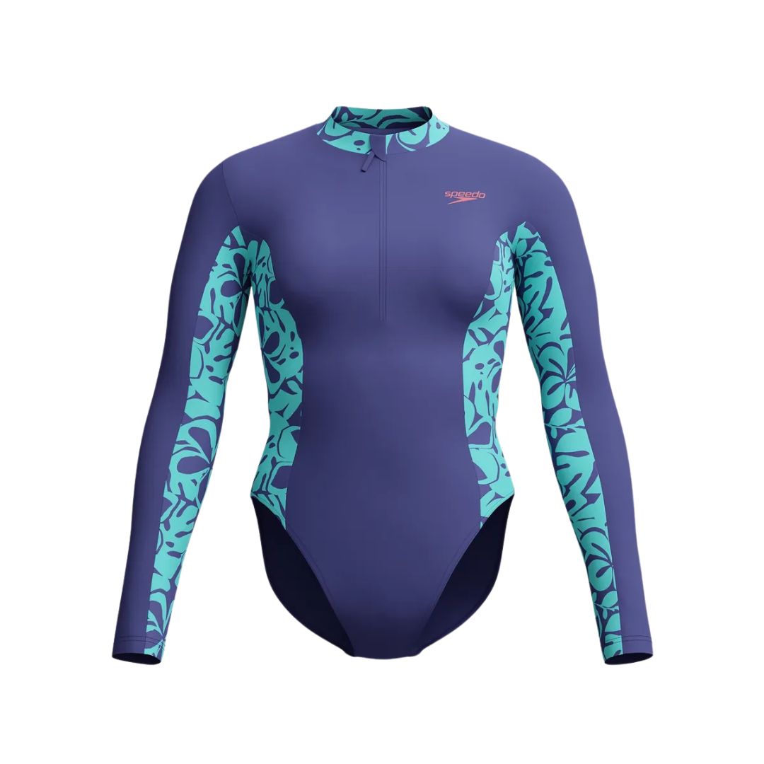 Traje Natacion Mujer SPEEDO Panel Manga Larga