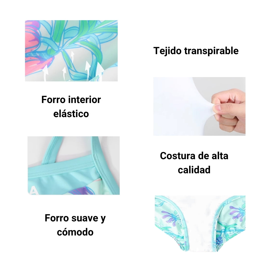 Traje de Baño YINGFA One Piece Floral