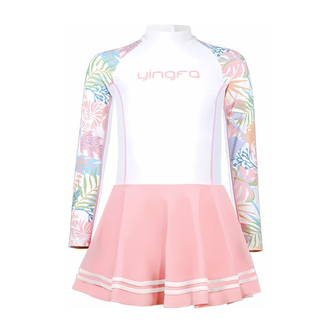 Traje Acuático Niña YINGFA Skirt Suit Manga Larga