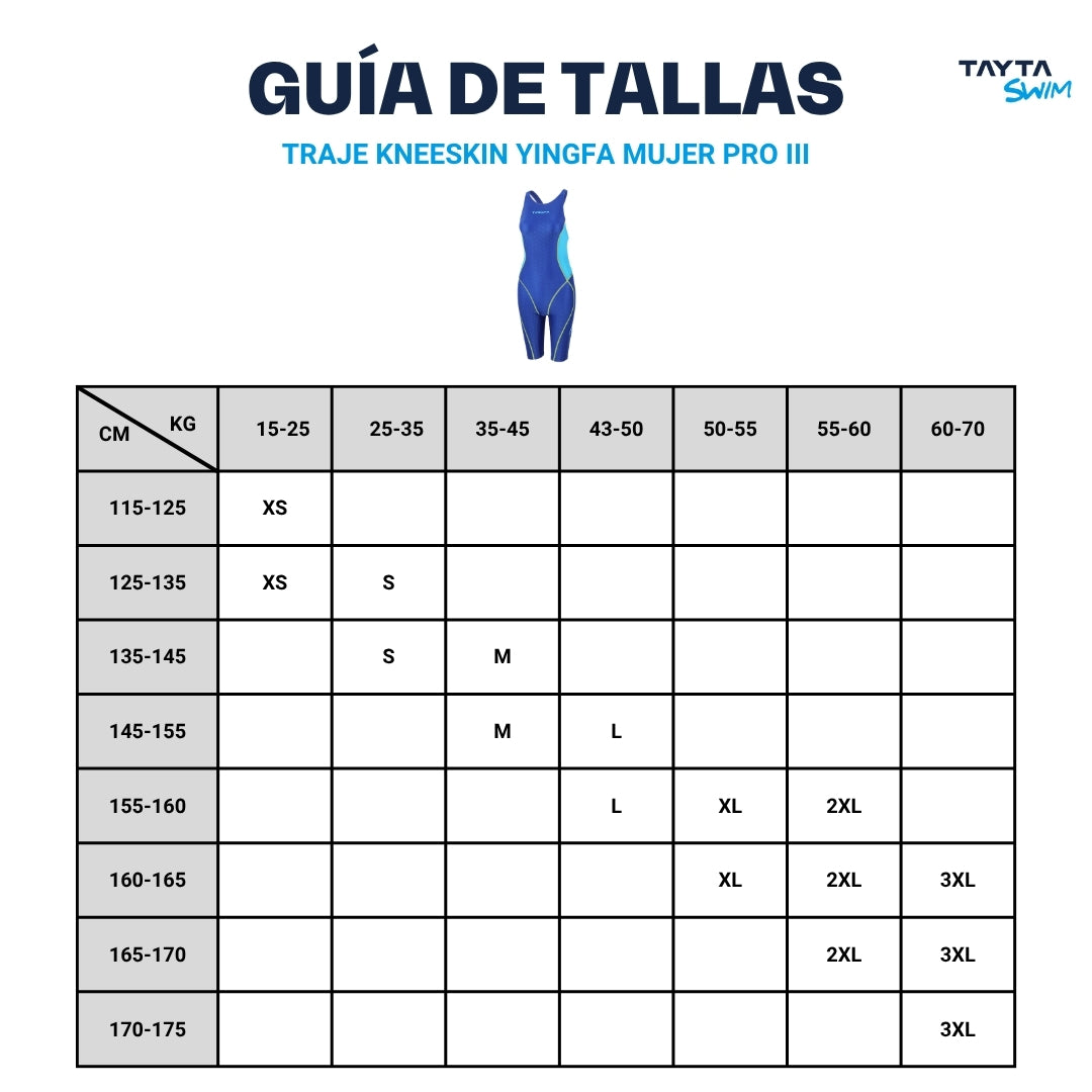 TRAJE KNEESKIN YINGFA MUJER PRO III