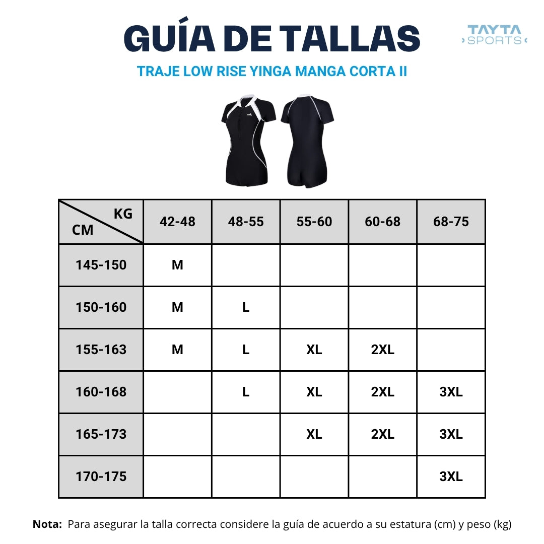 Traje Low Rise YINGFA Manga Corta II