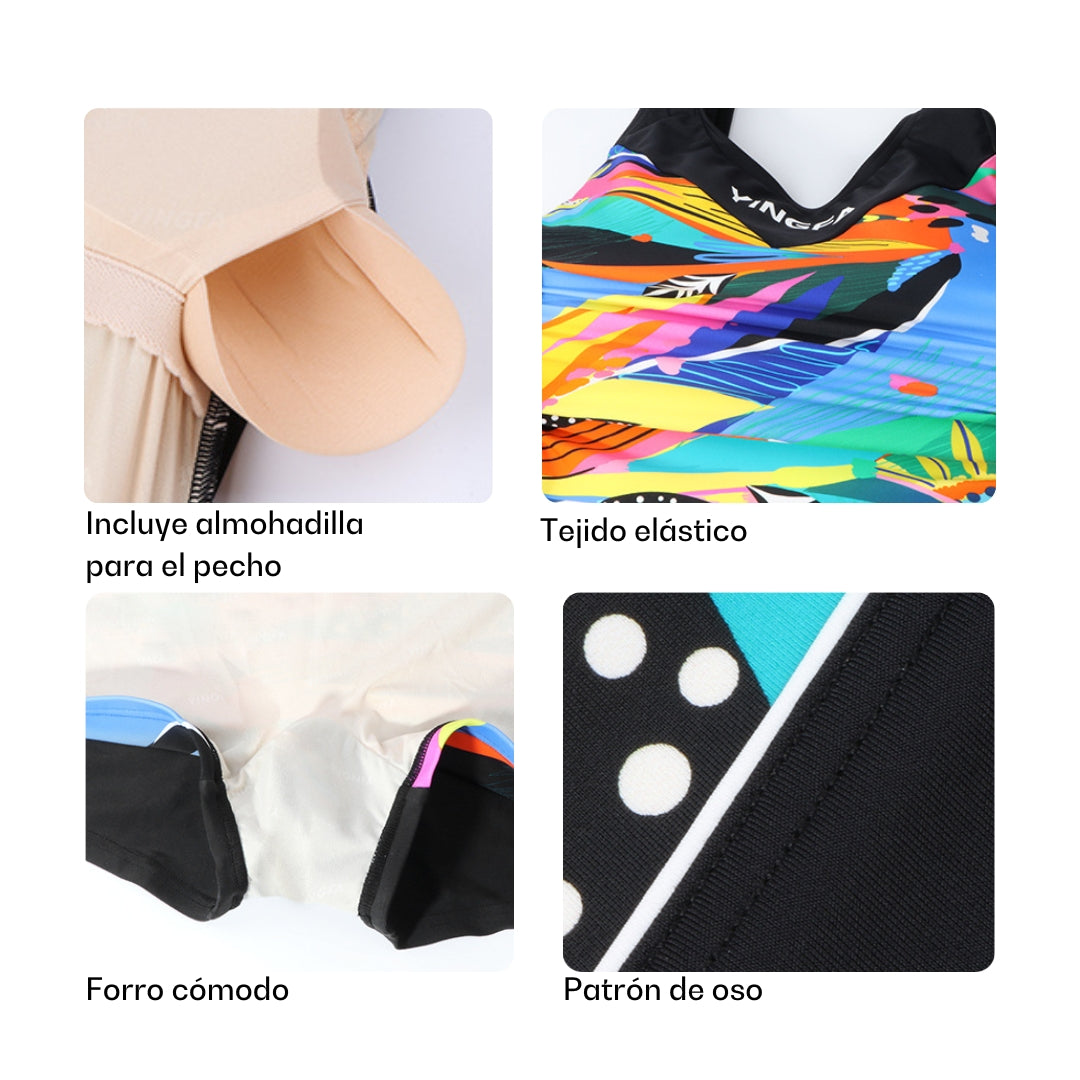 Traje Low Rise YINGFA Manga Cero Multicolor