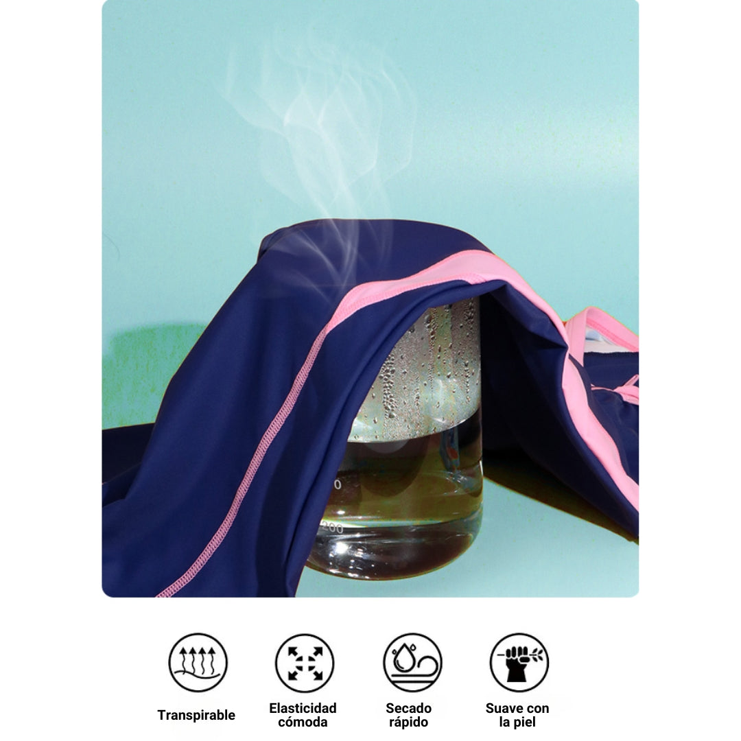 Traje Acuatico Niña YINGFA Low Rise Manga Corta