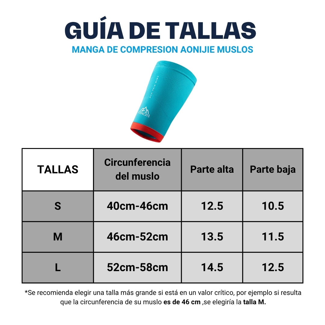 Manga de Compresion AONIJIE Muslos