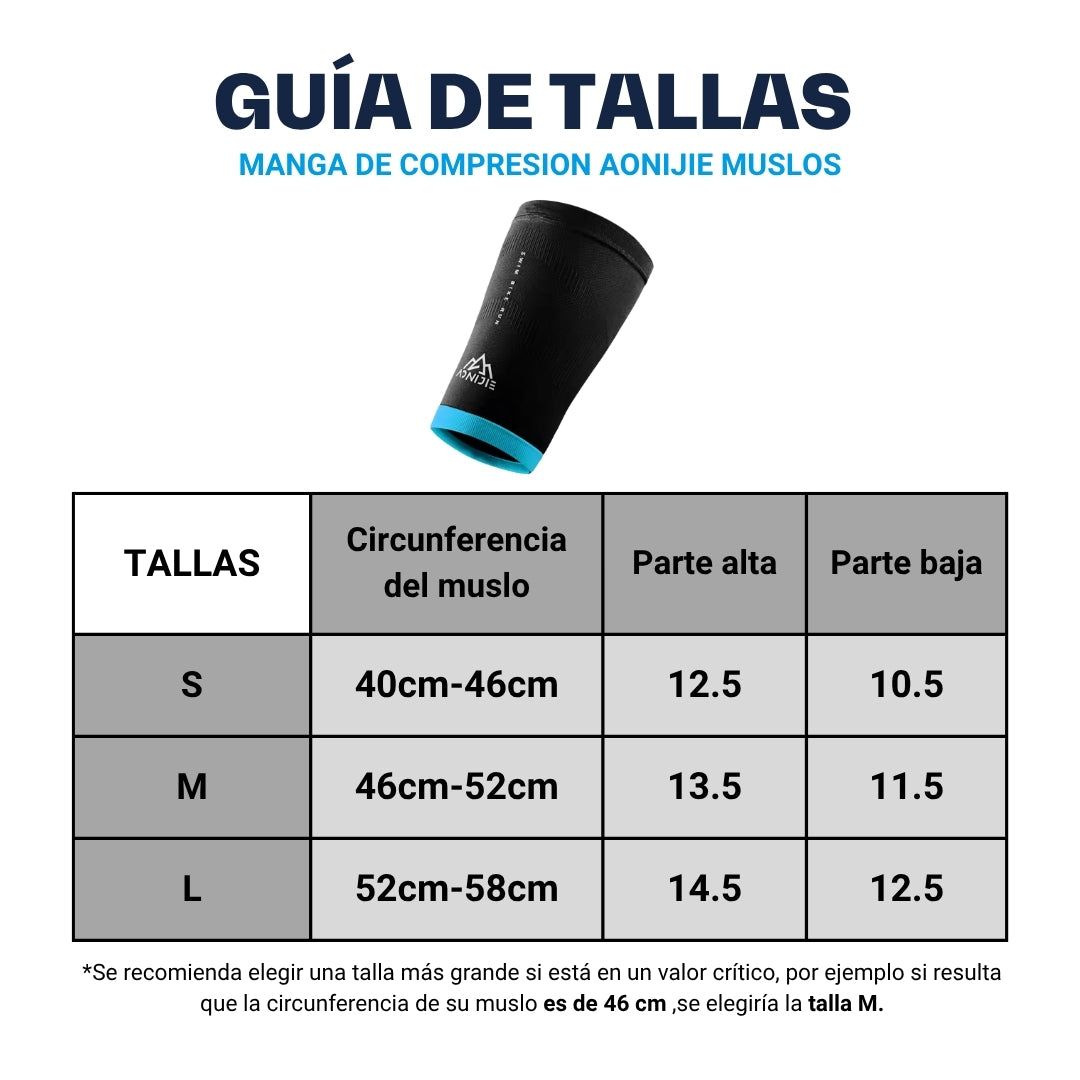 Manga de Compresion AONIJIE Muslos