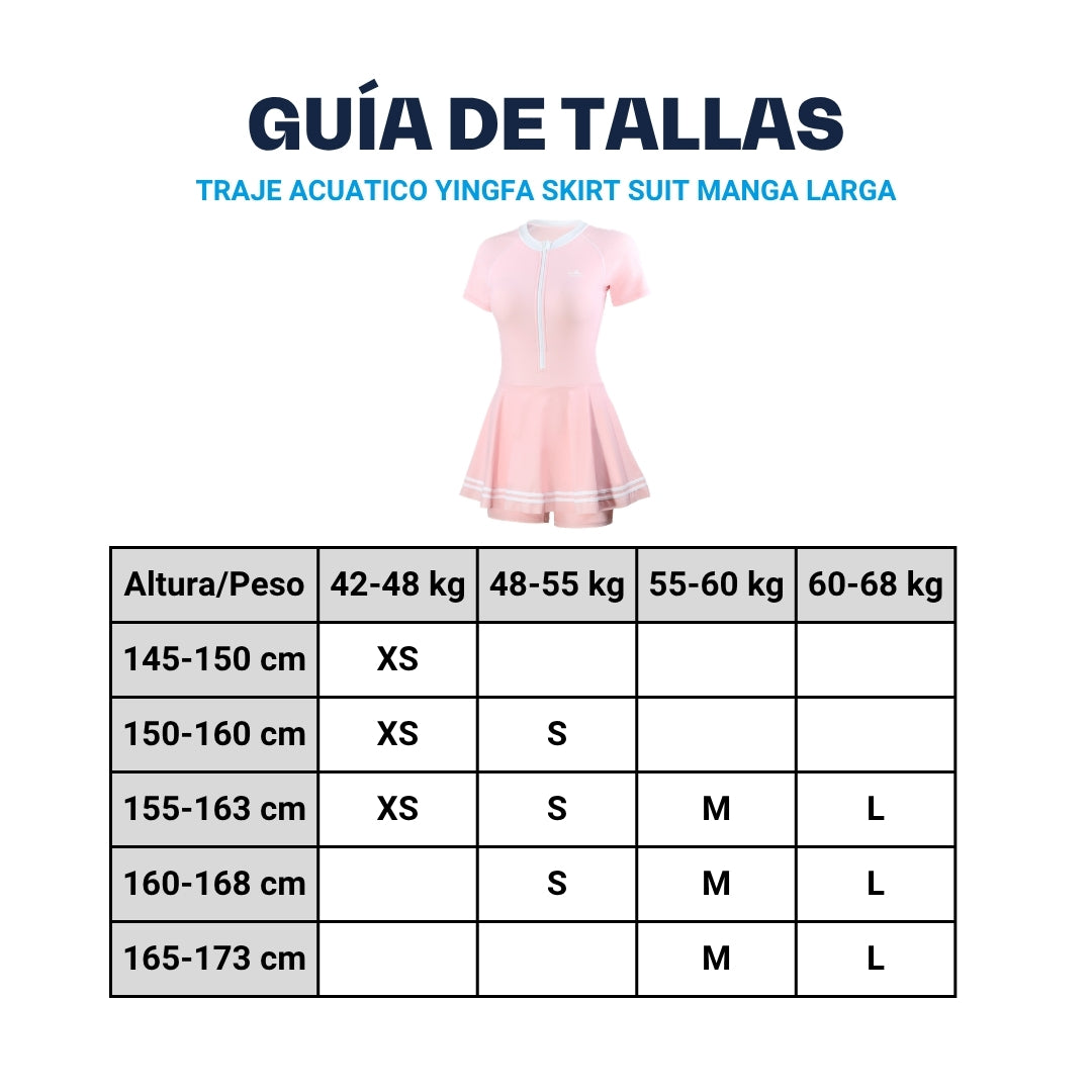 Traje De Baño YINGFA Skirt Suit Manga Corta Short