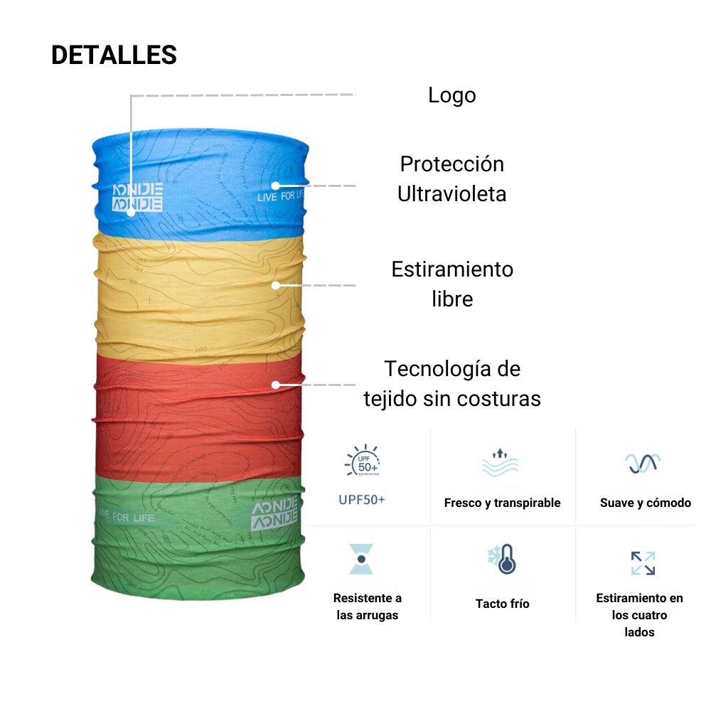 Bandana AONIJIE Coolmax Multicolor