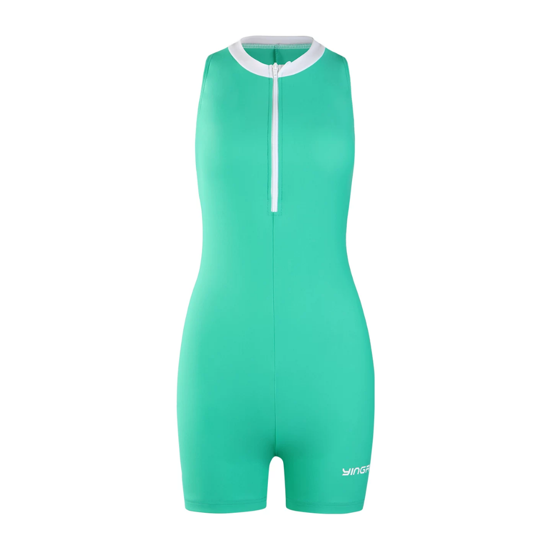 Traje de Baño YINGFA Enterizo Manga Cero