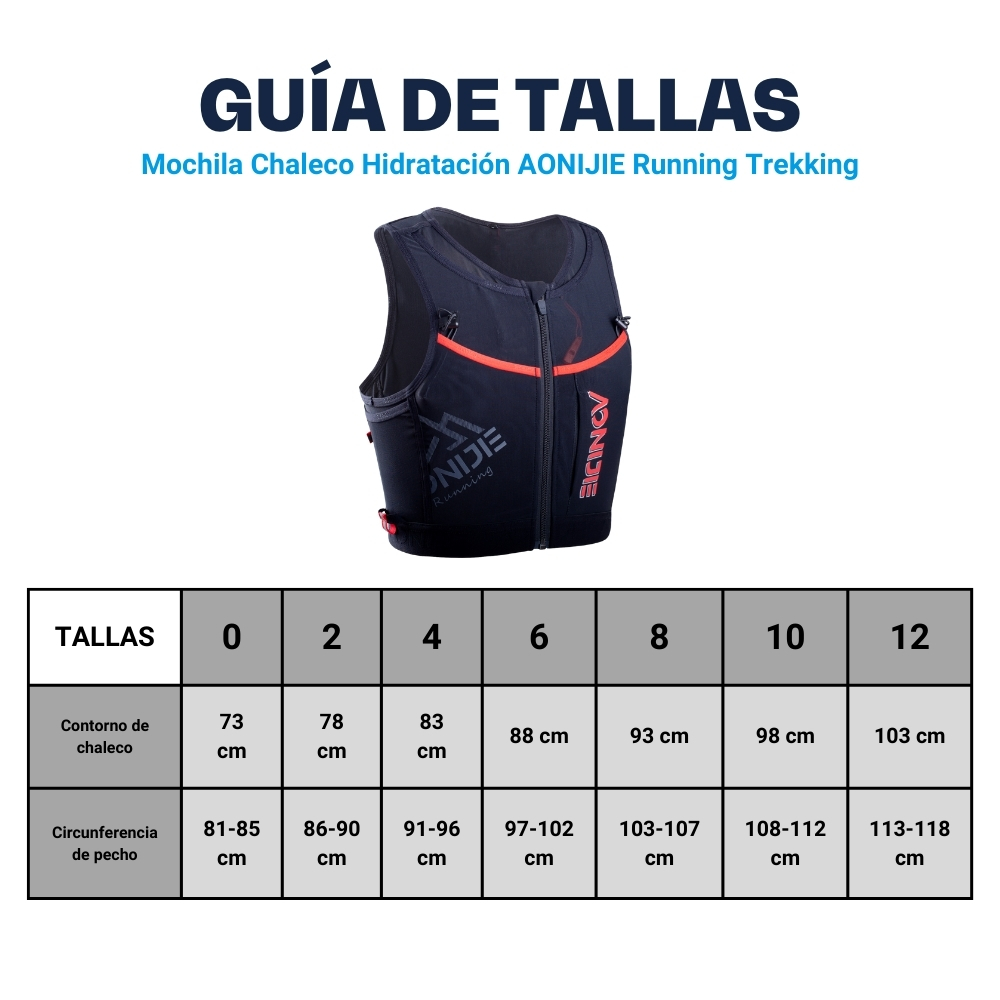 Chaleco Hidratación AONIJIE Outdoors 4-10L