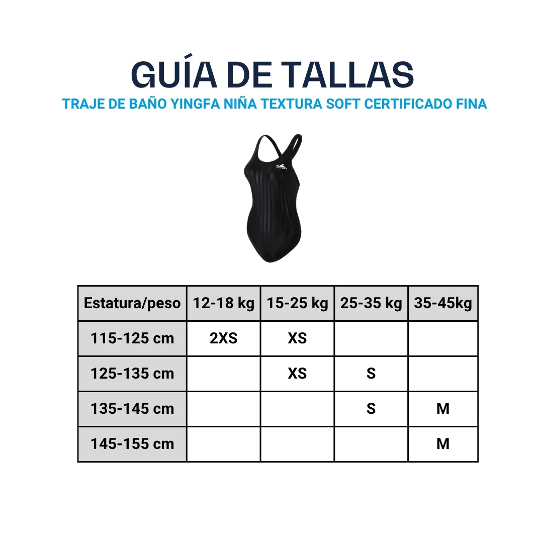 Traje de Baño Niña YINGFA One Piece Soft Certificado Fina