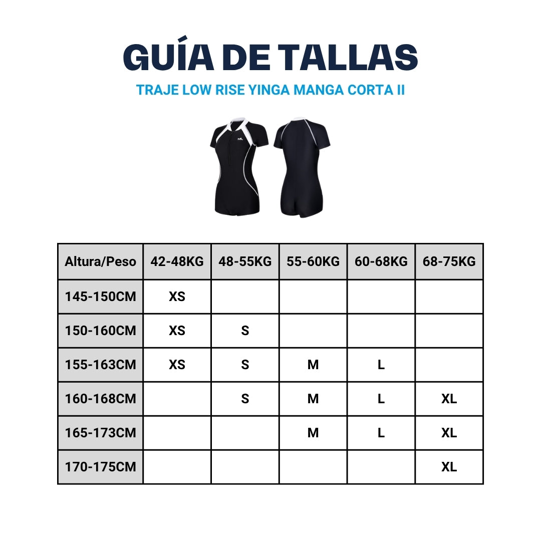 Traje De Baño YINGFA Low Rise Manga Corta II