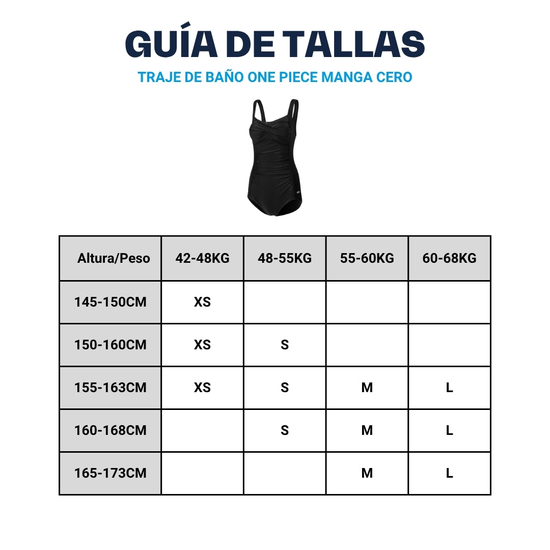 Traje de Baño YINGFA One Piece Black