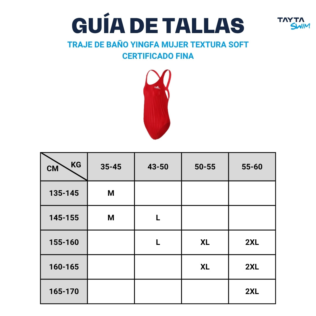 Traje de baño YINGFA MUJER TEXTURA SOFT CERTIFICADO FINA