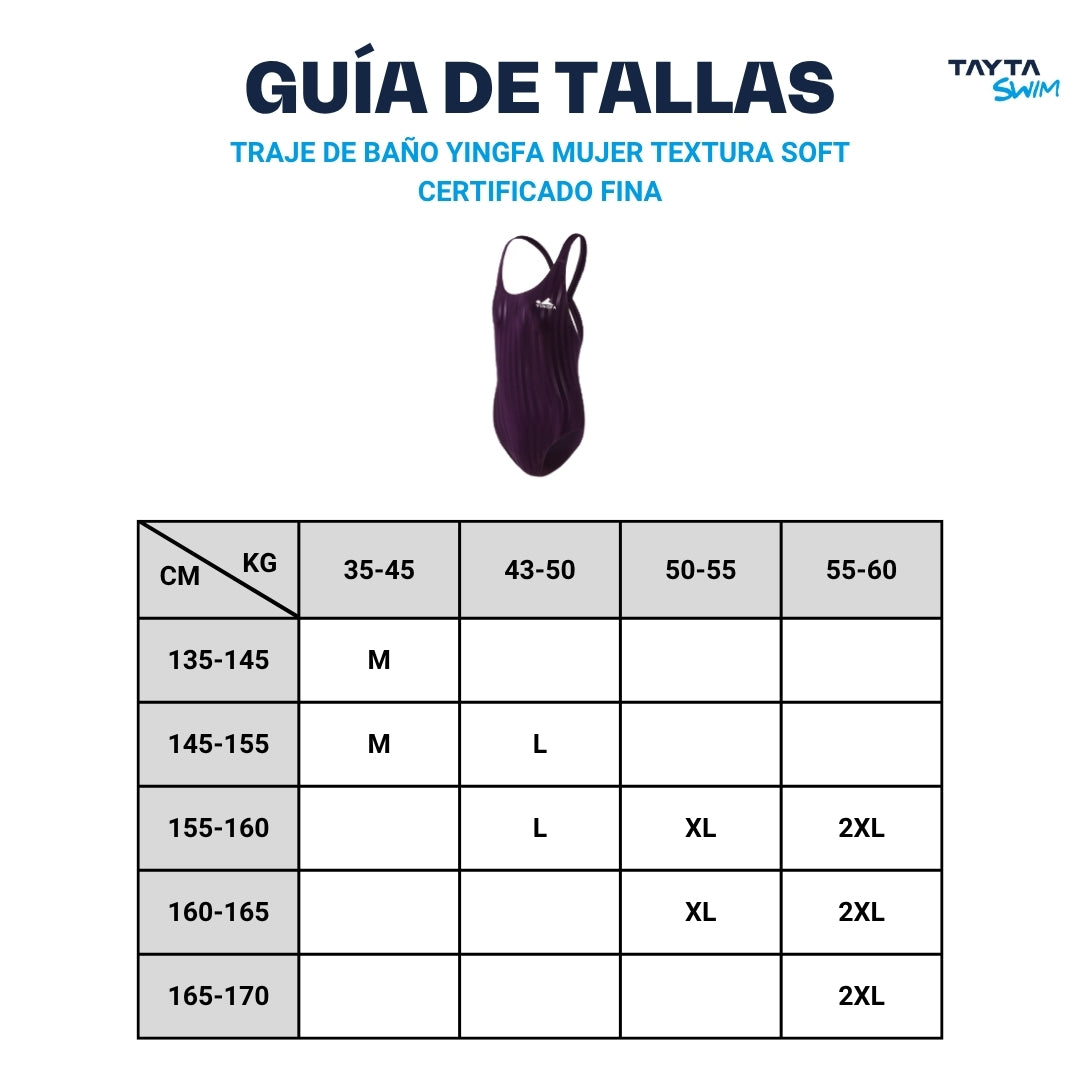 Traje de baño YINGFA MUJER TEXTURA SOFT CERTIFICADO FINA