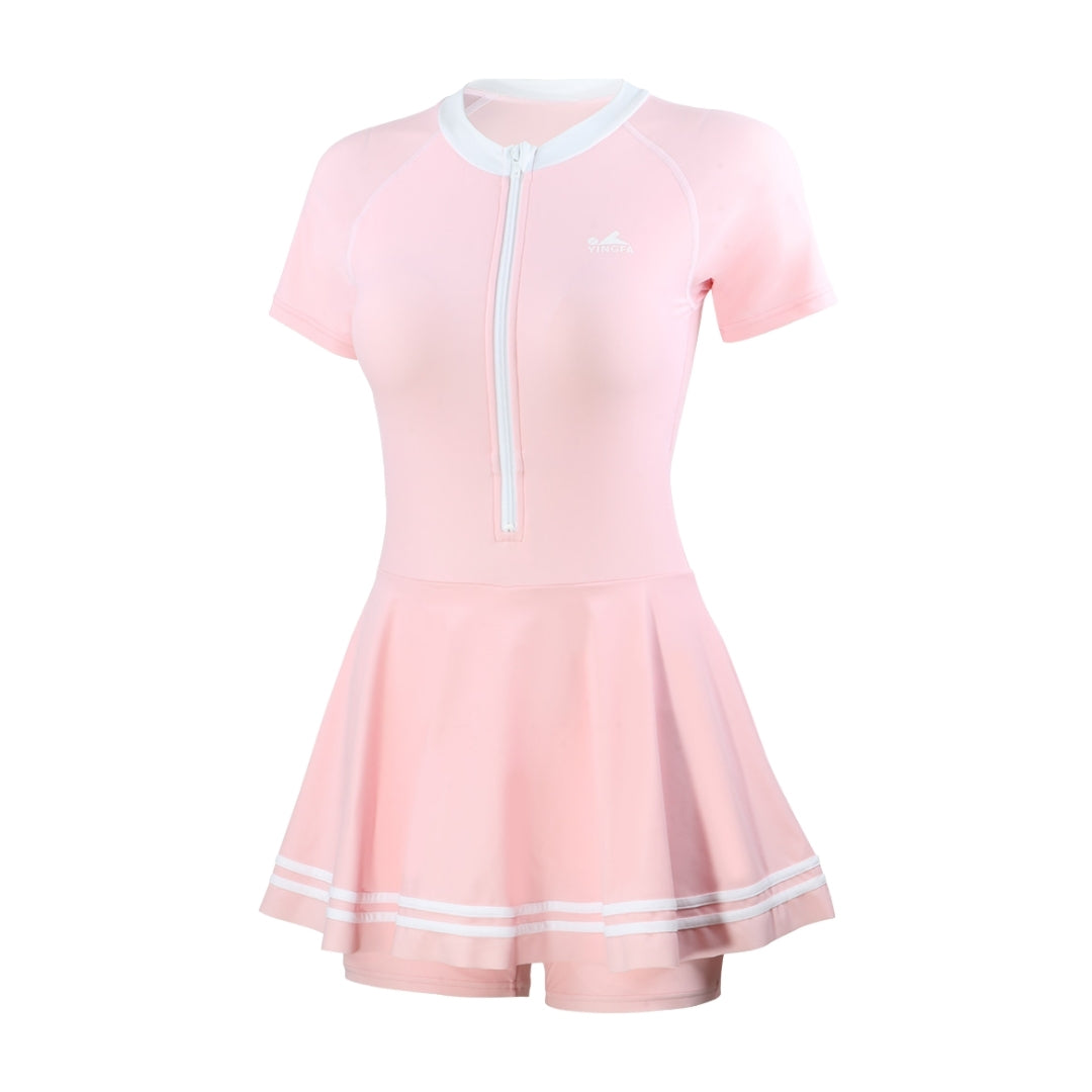 Traje De Baño YINGFA Skirt Suit Manga Corta Short