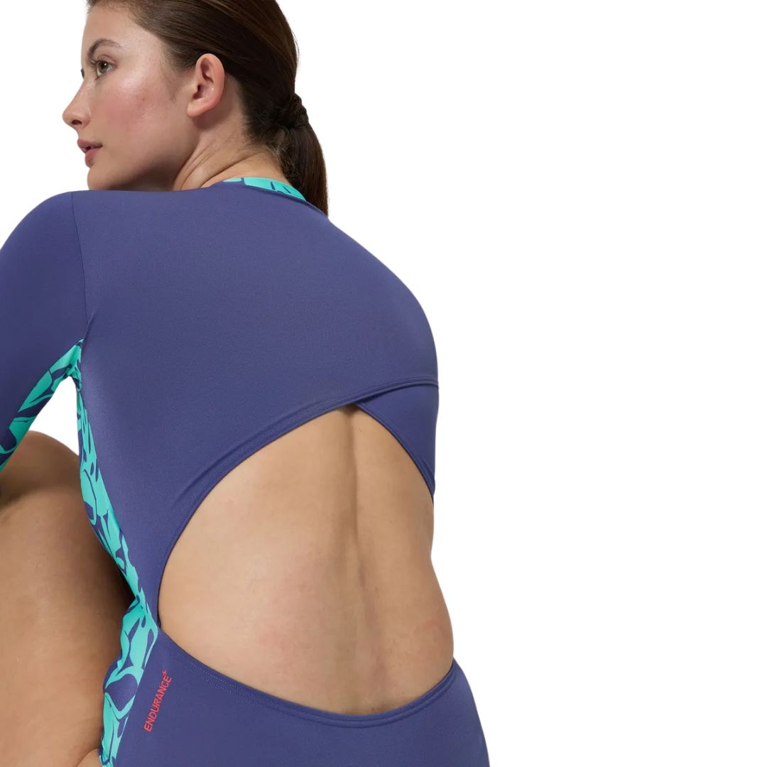 Traje Natacion Mujer SPEEDO Panel Manga Larga