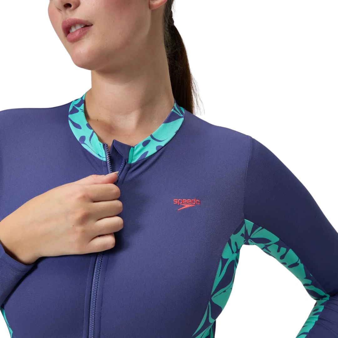 Traje Natacion Mujer SPEEDO Panel Manga Larga