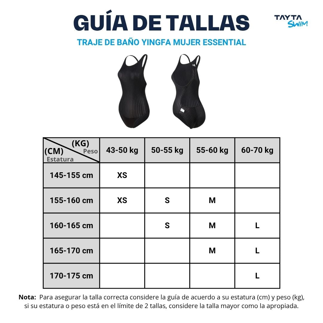 Traje de Natación YINGFA One Piece Essential
